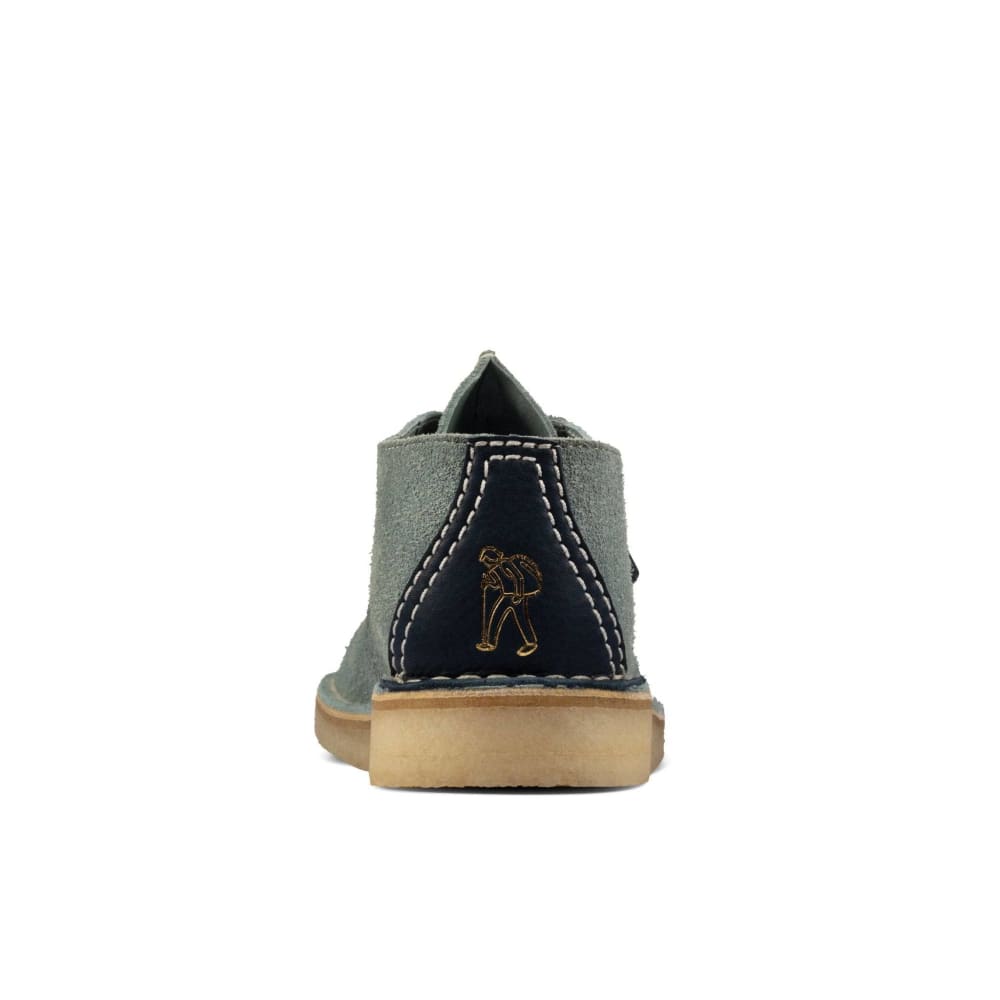 ClarkS Originals Desert Trek Men’s Shoes – Duck Egg Blue Suede – Style 26162530 – Iconic Casual Classic Shoes by Clarks Originals – Don't Panic Shoes