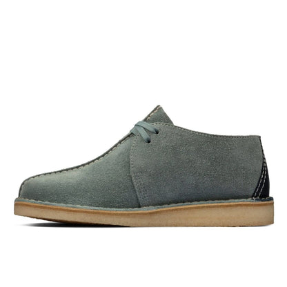 ClarkS Originals Desert Trek Men’s Shoes – Duck Egg Blue Suede – Style 26162530 – Iconic Casual Classic Shoes by Clarks Originals – Don't Panic Shoes