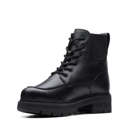 ClarkS Originals Orianna Mid Women’s Black Leather 26167904 Footwear by Clarks Originals – Don't Panic Shoes