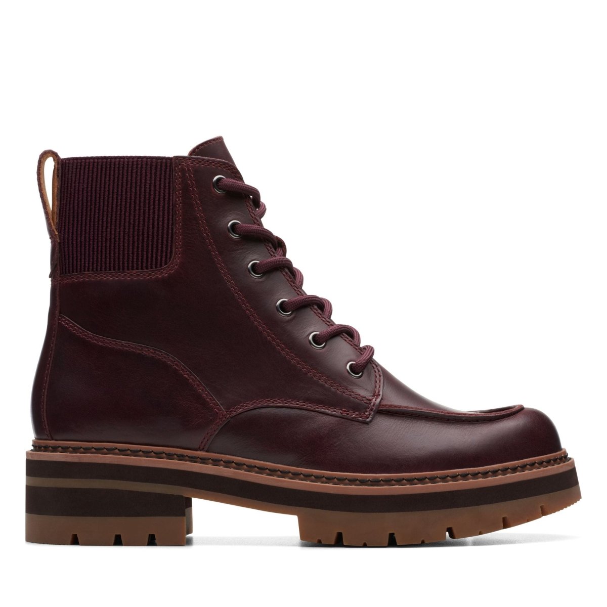 ClarkS Originals Orianna Mid Women’s Red Leather 26174812 Footwear by Clarks Originals – Don't Panic Shoes