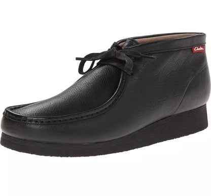 Clarks Originals Stinson Hi Wallabee Men's Black Leather 26163362 Ankle Boots by Clarks Originals – Don't Panic Shoes
