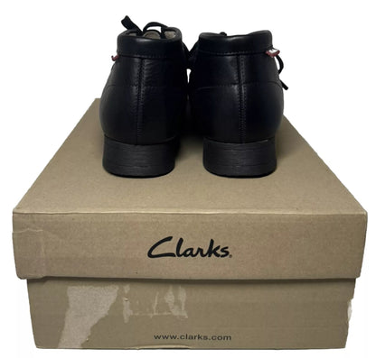 Clarks Originals Stinson Hi Wallabee Men's Black Leather 26163362 Ankle Boots by Clarks Originals – Don't Panic Shoes