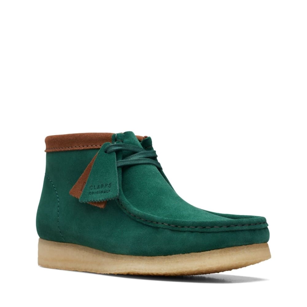 Clarks Originals Wallabee Boot Men's Dark Green Suede 26172249 Shoes by Clarks Originals – Don't Panic Shoes