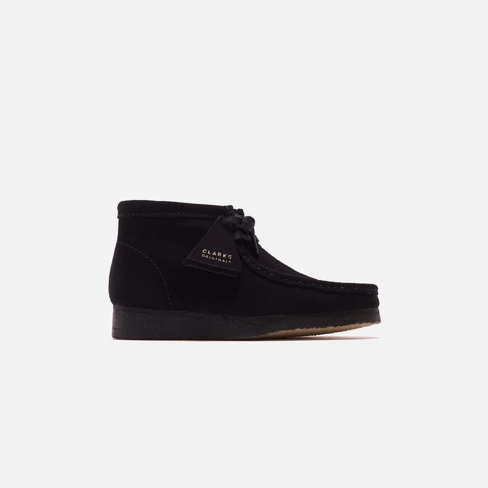 ClarkS Originals Wallabee Boot Men’s Shoes – Black Suede – Style 26155517 – Timeless Everyday Icon Shoes by Clarks Originals – Don't Panic Shoes