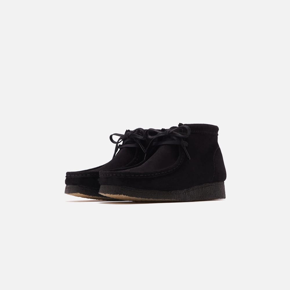 ClarkS Originals Wallabee Boot Men’s Shoes – Black Suede – Style 26155517 – Timeless Everyday Icon Shoes by Clarks Originals – Don't Panic Shoes