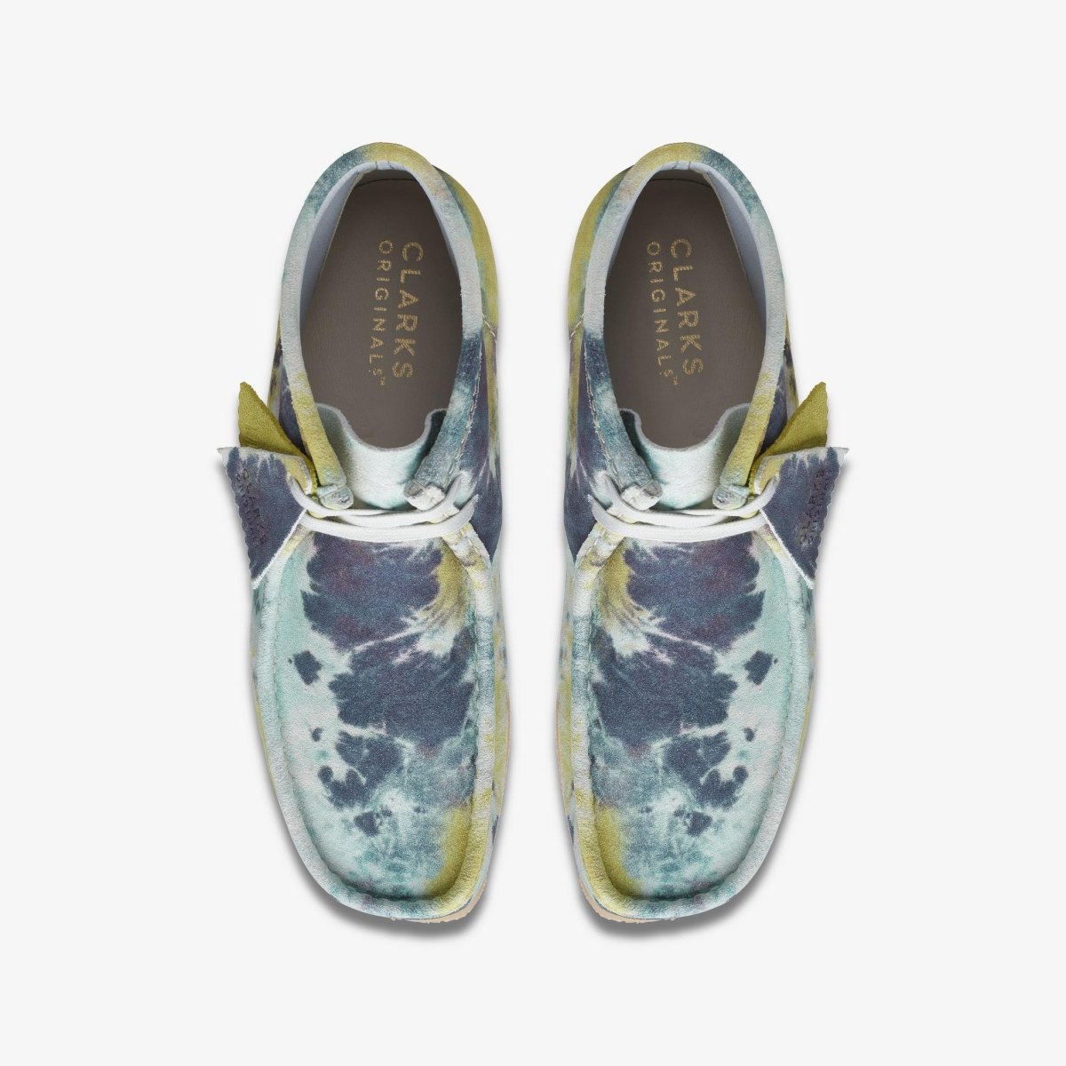 ClarkS Originals Wallabee Boot Men’s Suede Turquoise Tie Dye 26169726 Footwear by Clarks Originals – Don't Panic Shoes