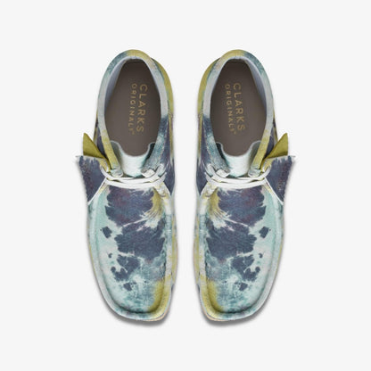 ClarkS Originals Wallabee Boot Men’s Suede Turquoise Tie Dye 26169726 Footwear by Clarks Originals – Don't Panic Shoes
