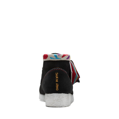 ClarkS Originals Wallabee Boot Women’s Black Leather 26168582 Footwear by Clarks Originals – Don't Panic Shoes