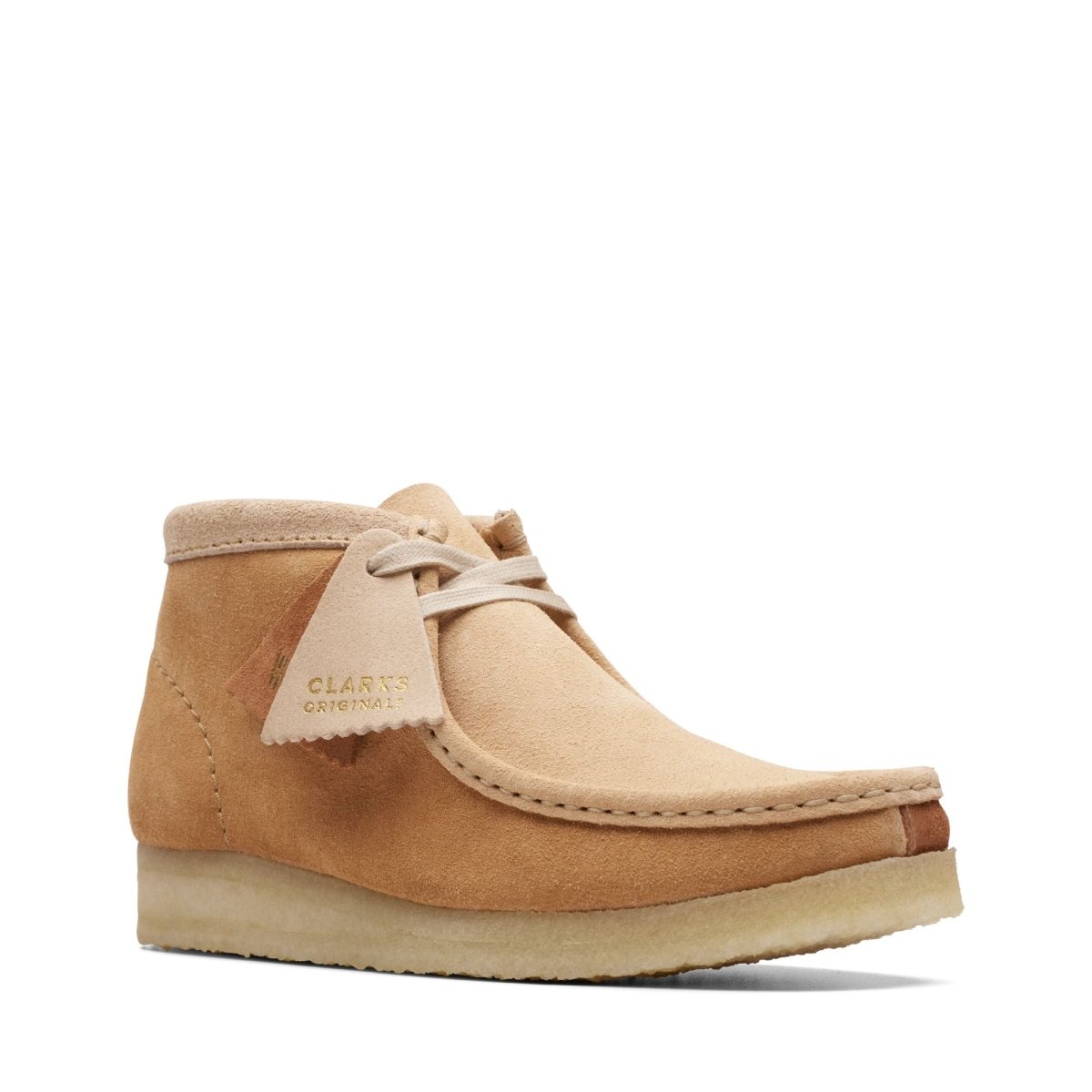 ClarkS Originals Wallabee Boot Women’s Tan Combi Leather 26169841 Footwear by Clarks Originals – Don't Panic Shoes