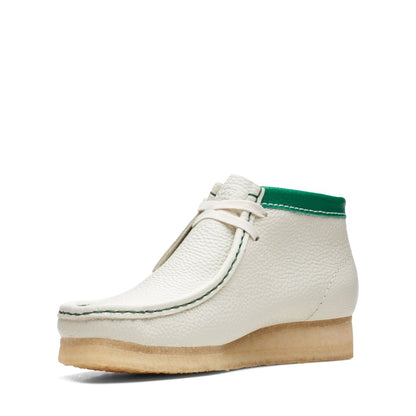 Clarks Originals Wallabee Boot Women's White Leather 26165818 Footwear by Clarks Originals – Don't Panic Shoes