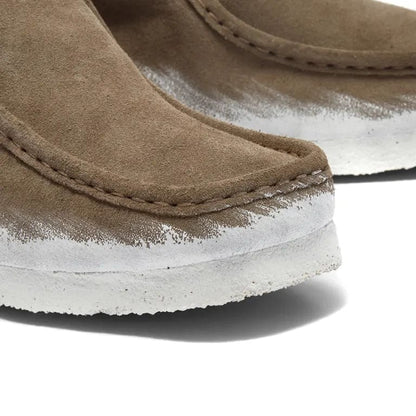 Clarks Originals Wallabee Boots Men's Beige Combi Paint Suede 26163919 Shoes by Clarks Originals – Don't Panic Shoes