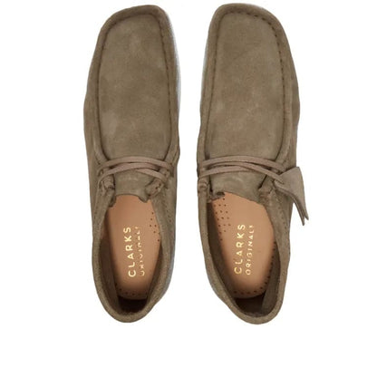 Clarks Originals Wallabee Boots Men's Beige Combi Paint Suede 26163919 Shoes by Clarks Originals – Don't Panic Shoes