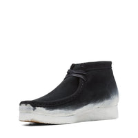 Thumbnail for Clarks Originals Wallabee Boots Men’s Black And White Suede