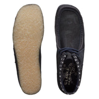 Thumbnail for Clarks Originals Wallabee Boots Men’s Denim Blue Synthetic