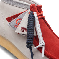 Thumbnail for Clarks Originals Wallabee Boots Vcy Men’s Red And Gray Suede