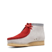 Thumbnail for Clarks Originals Wallabee Boots Vcy Men’s Red And Gray Suede