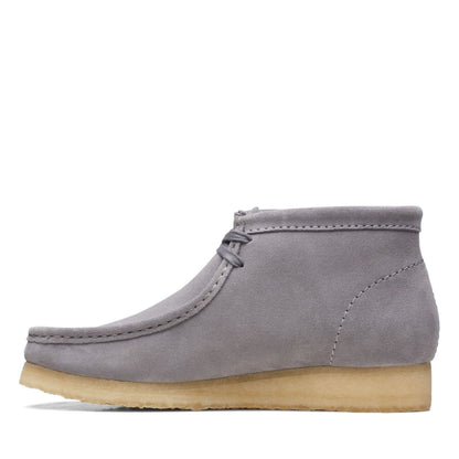 ClarkS Originals Wallabee Boots Men’s Gray Suede 26169731 Shoes by Clarks Originals – Don't Panic Shoes