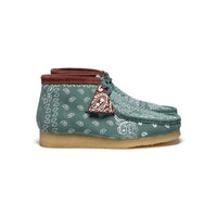 Thumbnail for Clarks Originals Wallabee Boots Men’s Green Paisley Suede