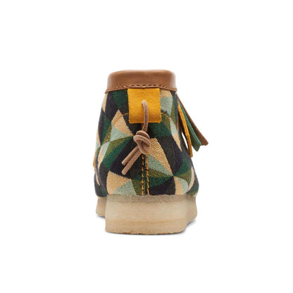 Clarks Originals Wallabee Boots Men's Multicolor Green Canvas Suede 26165732 Shoes by Clarks Originals – Don't Panic Shoes