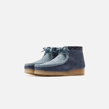 Clarks Originals Wallabee Boots Men's Stitch Pack Blue Combi Suede 26163259 Shoes by Clarks Originals – Don't Panic Shoes