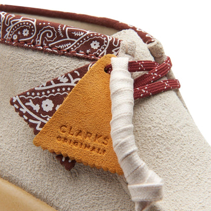 Clarks Originals Wallabee Cup Boots Men's White Interest Suede 26167977 Shoes by Clarks Originals – Don't Panic Shoes
