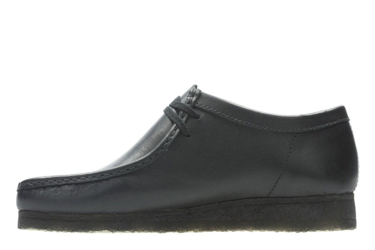 Clarks Originals Wallabee Low Men's Black Leather 26155514 Shoes by Clarks Originals – Don't Panic Shoes