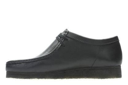 Clarks Originals Wallabee Low Men's Black Leather 26155514 Shoes by Clarks Originals – Don't Panic Shoes