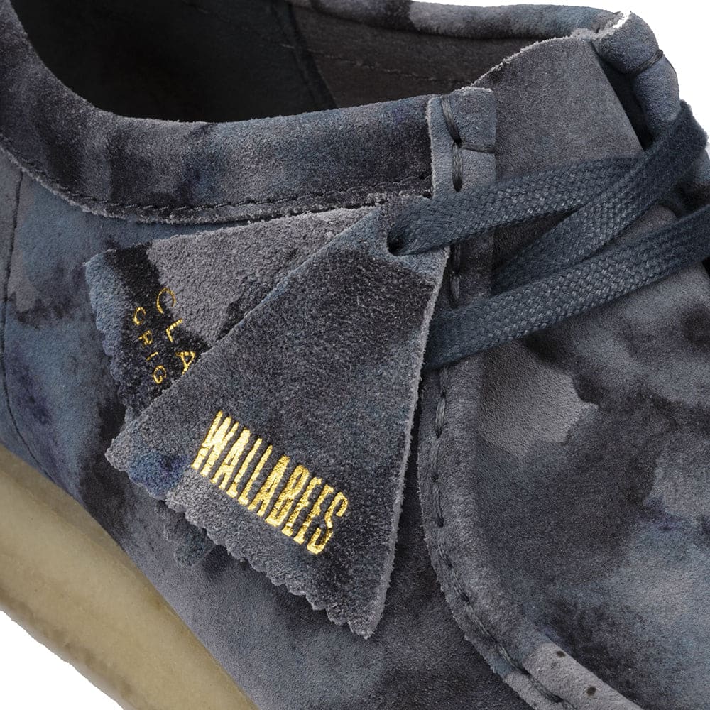 Clarks Originals Wallabee Low Men's Blue Camo Suede 26160205 Shoes by Clarks Originals – Don't Panic Shoes