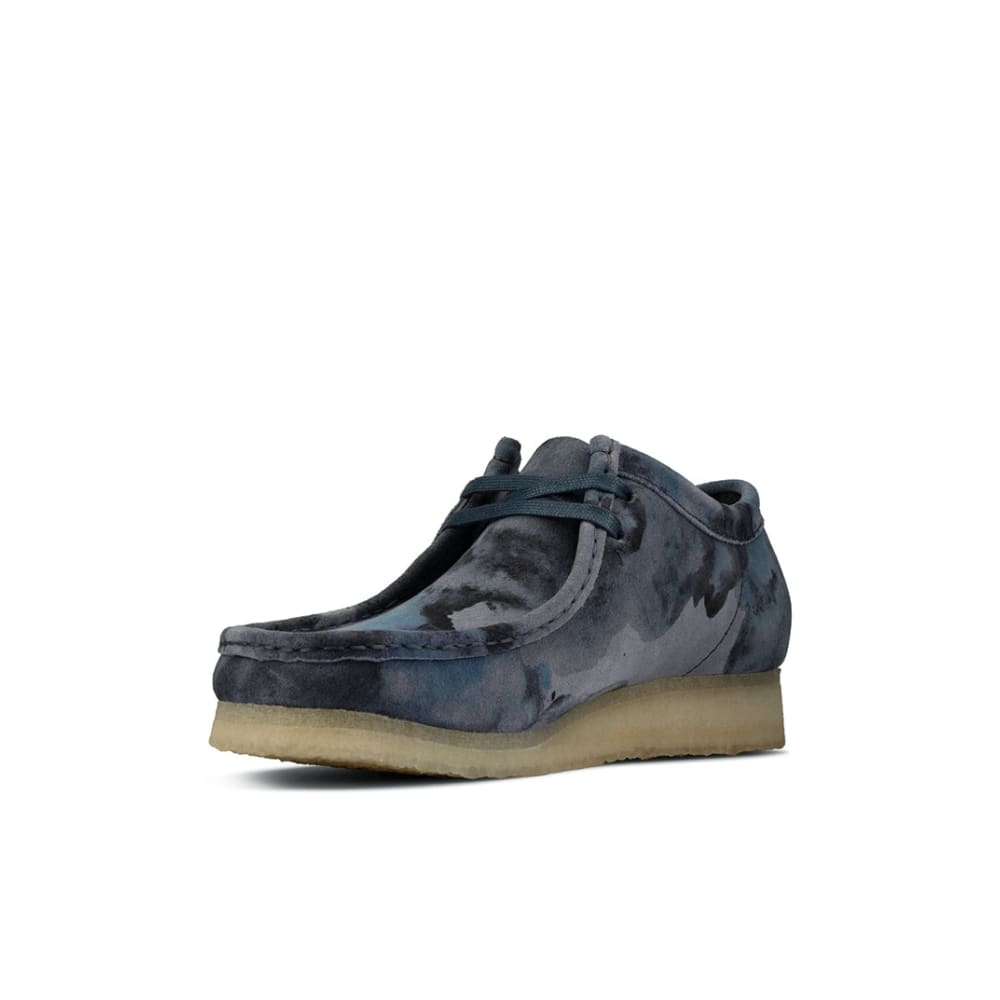 Clarks Originals Wallabee Low Men's Blue Camo Suede 26160205 Shoes by Clarks Originals – Don't Panic Shoes