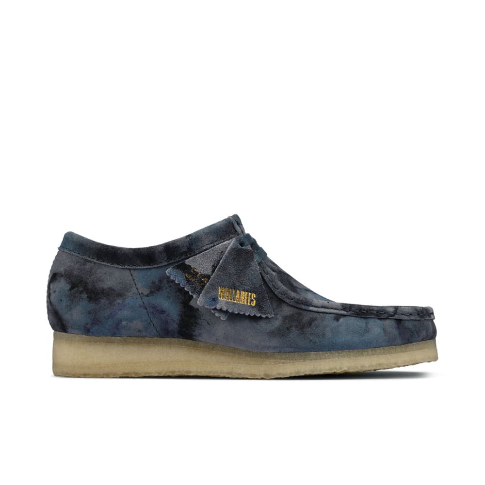 Clarks Originals Wallabee Low Men's Blue Camo Suede 26160205 Shoes by Clarks Originals – Don't Panic Shoes