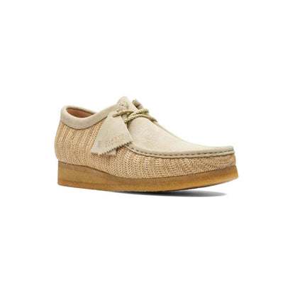 Clarks Originals Wallabee Low Men's Natural Interest Raffia Textile 26165447 Shoes by Clarks Originals – Don't Panic Shoes