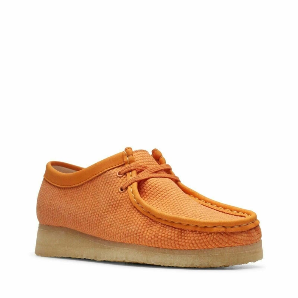 Clarks Originals Wallabee Low Men's Orange Textile 26150099 Shoes by Clarks Originals – Don't Panic Shoes