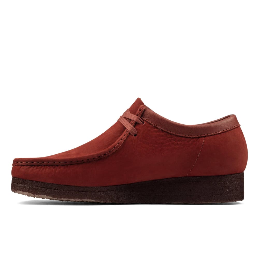 ClarkS Originals Wallabee Low Men’s Shoes – Burgundy Nubuck Suede – Style 26162550 – Elevated Street Classic Shoes by Clarks Originals – Don't Panic Shoes