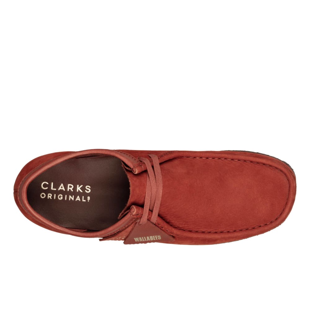 ClarkS Originals Wallabee Low Men’s Shoes – Burgundy Nubuck Suede – Style 26162550 – Elevated Street Classic Shoes by Clarks Originals – Don't Panic Shoes