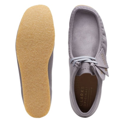 ClarkS Originals Wallabee Low Men’s Shoes – Gray Leather – Style 26165991 – Minimalist Everyday Icon Shoes by Clarks Originals – Don't Panic Shoes