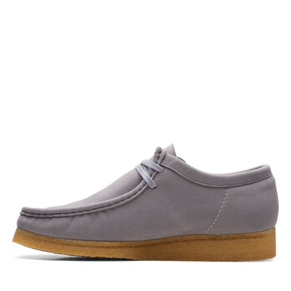 ClarkS Originals Wallabee Low Men’s Shoes – Gray Leather – Style 26165991 – Minimalist Everyday Icon Shoes by Clarks Originals – Don't Panic Shoes