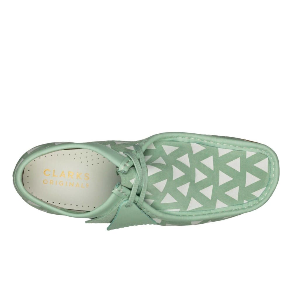 ClarkS Originals Wallabee Low Men’s Shoes – Mint Green Suede – Style 26160206 – Fresh Heritage Icon Shoes by Clarks Originals – Don't Panic Shoes