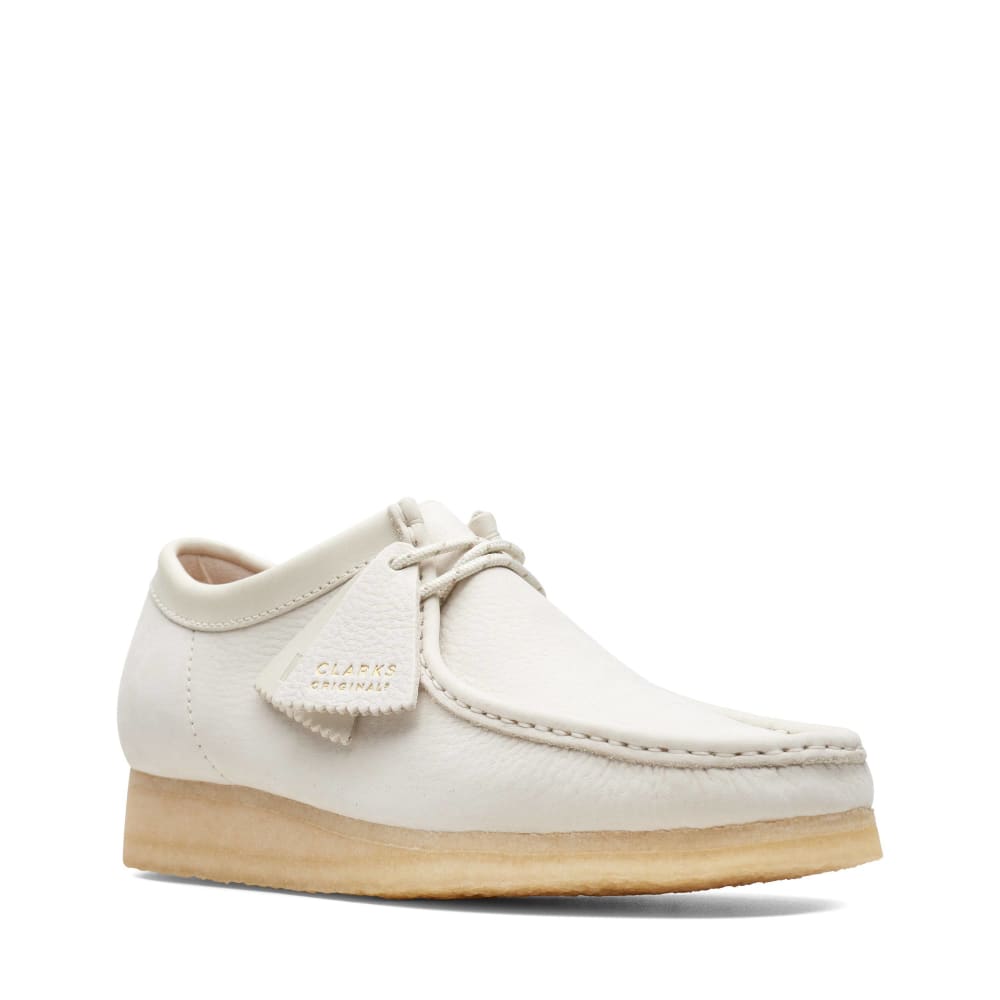 ClarkS Originals Wallabee Low Men’s Shoes – Off - White Leather – Style 26166299 Shoes by Clarks Originals – Don't Panic Shoes