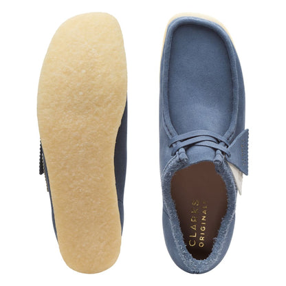 Clarks Originals Wallabee Low Top Men's Blue Suede 26166306 Shoes by Clarks Originals – Don't Panic Shoes