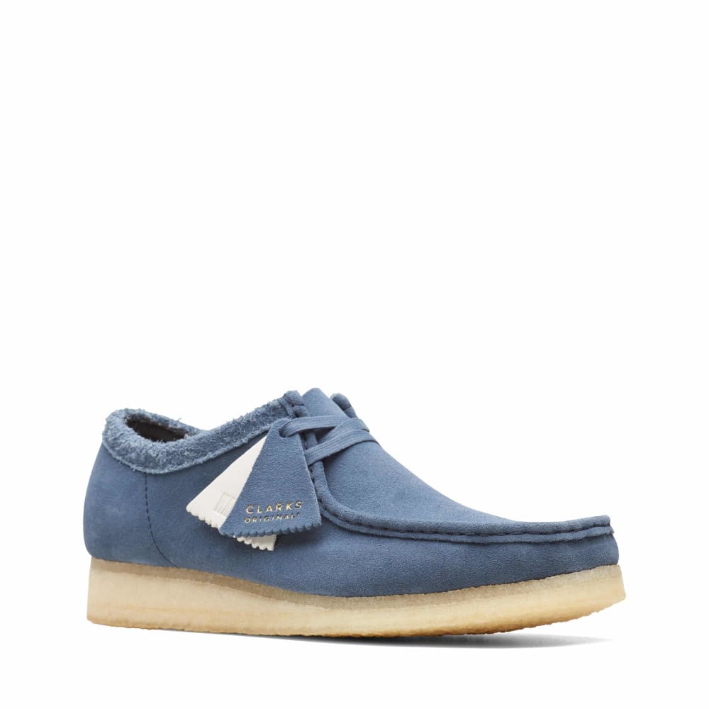 Clarks Originals Wallabee Low Top Men's Blue Suede 26166306 Shoes by Clarks Originals – Don't Panic Shoes