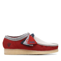 Thumbnail for Clarks Originals Wallabee Low Vcy Men’s Gray And Red Suede