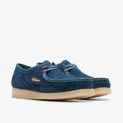 ClarkS Originals Wallabee Men’s Navy Teal Suede 26175709 0 by Clarks Originals – Don't Panic Shoes