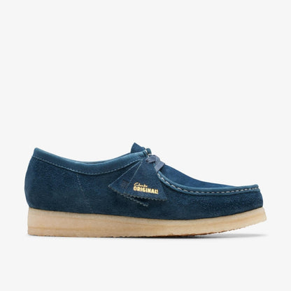 ClarkS Originals Wallabee Men’s Navy Teal Suede 26175709 0 by Clarks Originals – Don't Panic Shoes