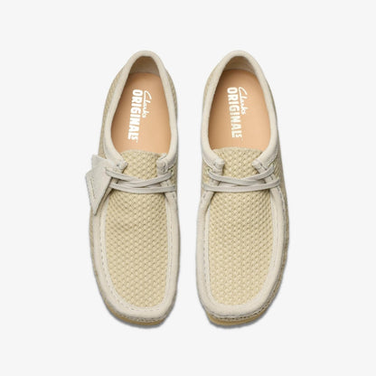 ClarkS Originals Wallabee Men’s Off White Mesh 26175849 0 by Clarks Originals – Don't Panic Shoes
