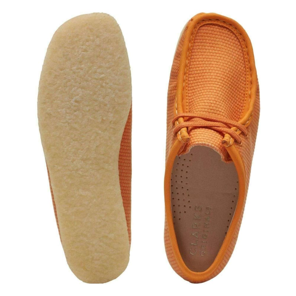 Clarks Originals Wallabee Men’s Orange Textile Leather