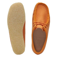 Thumbnail for Clarks Originals Wallabee Men’s Orange Textile Leather