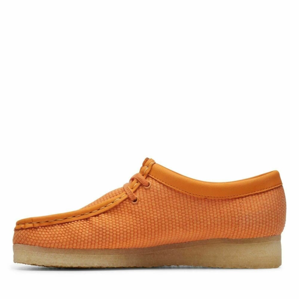 Clarks Originals Wallabee Men’s Orange Textile Leather