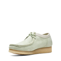Thumbnail for Clarks Originals Wallabee Low Top Men’s Pale Green Suede