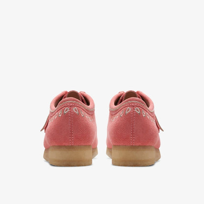 ClarkS Originals Wallabee Men’s Pink Embroidery Suede 26170539 Footwear by Clarks Originals – Don't Panic Shoes