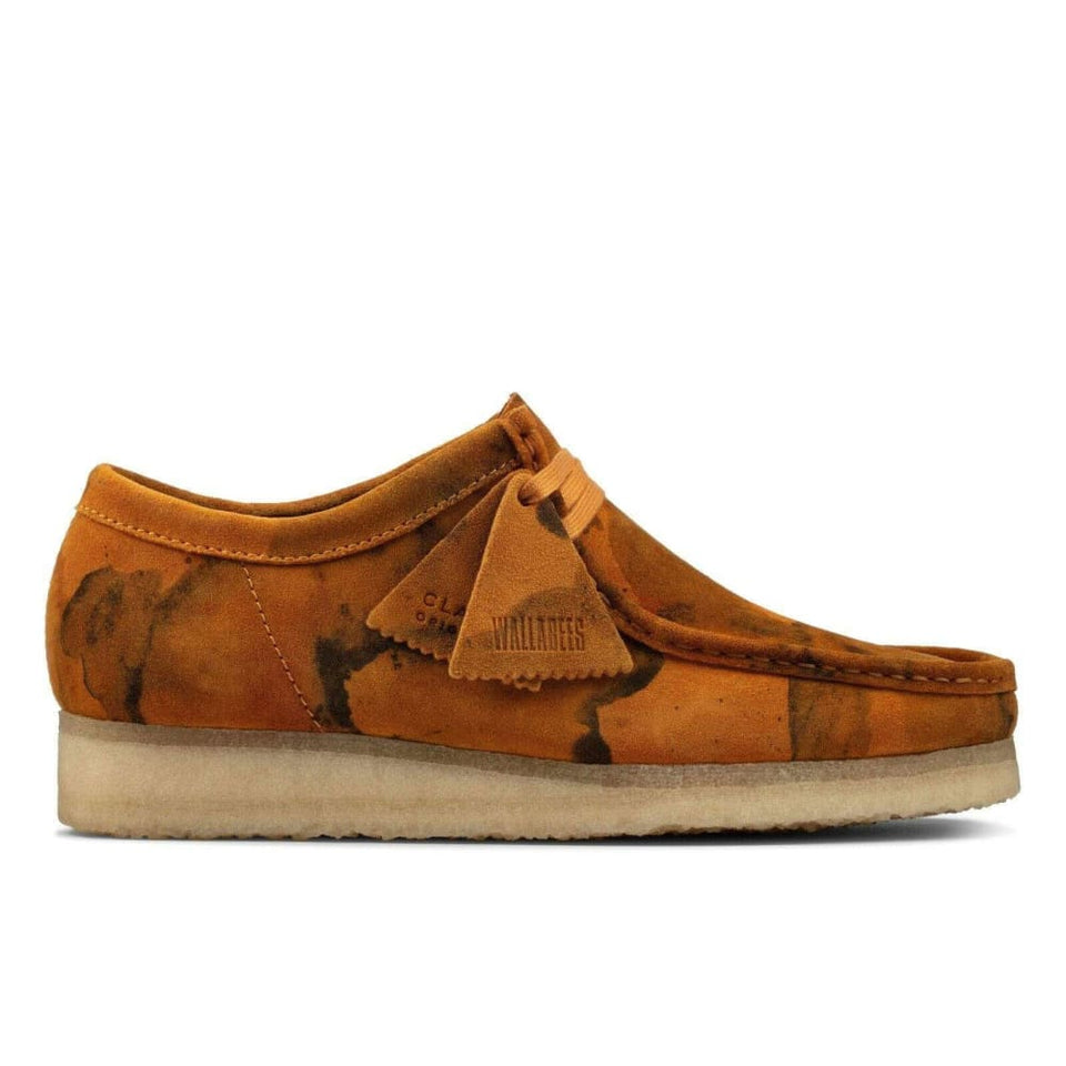 Clarks Originals Wallabee Low Men s Tumeric Camo Suede Don t Panic Shoes